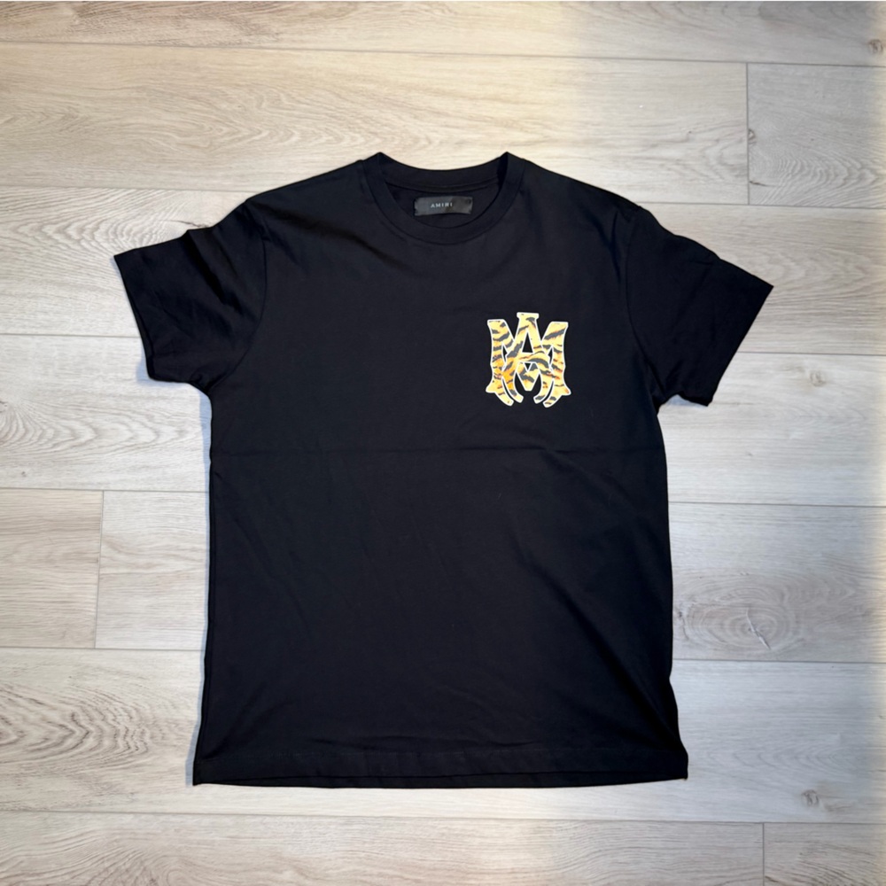 Amiri Chinese New Year Tiger Logo‎ Black T Shirt Men’s Size Medium NWT